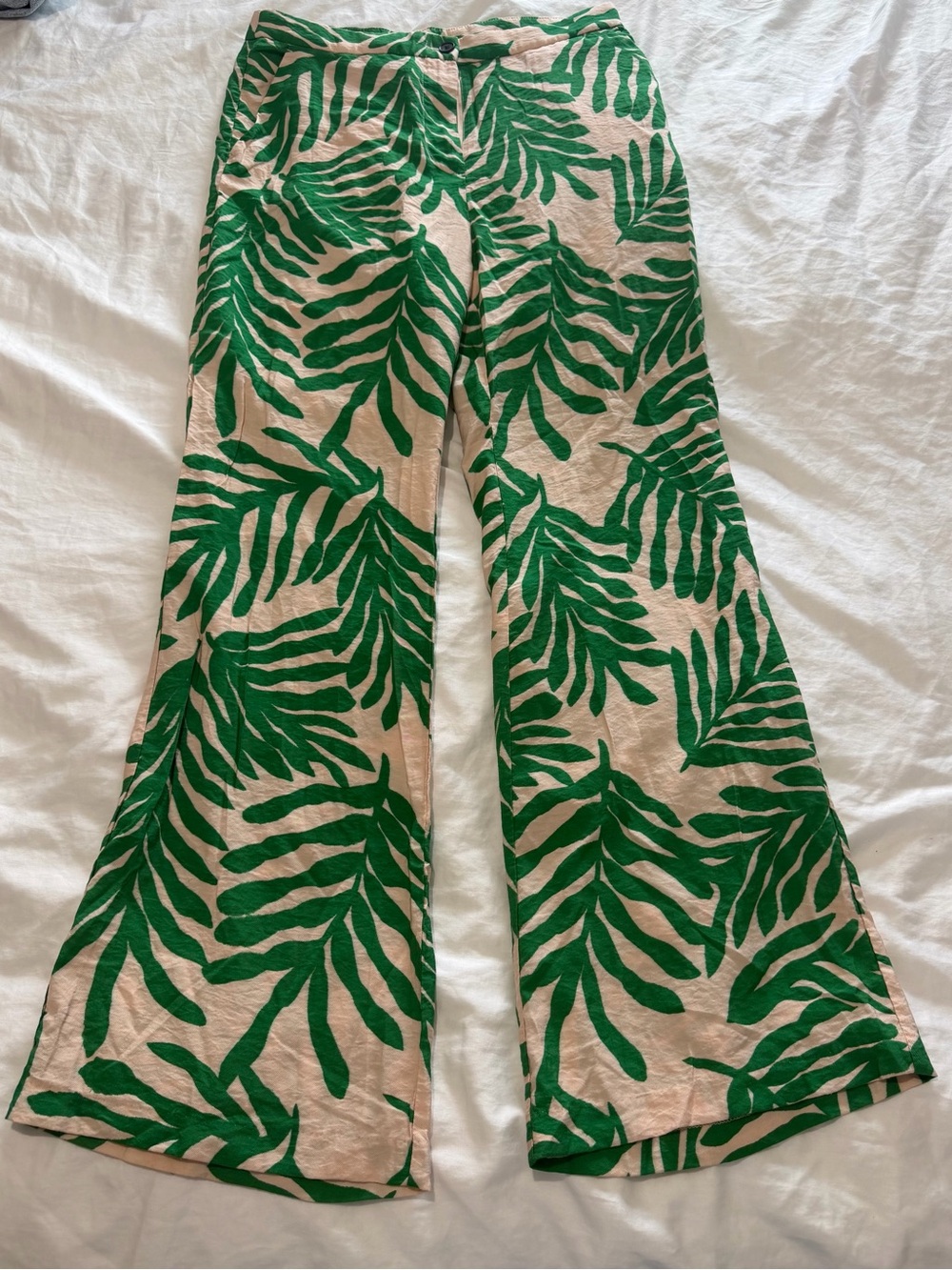 H&M Women’s Nude Wide-Leg Pants